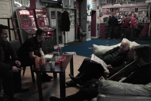 Pops chilling with friends