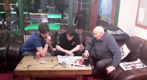 Giving the lads the benefit of his vast experience