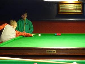 Trick Shot that Confuses Dad - Red is Potted