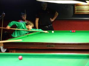 Trick Shot that Confuses Dad - Red is Potted