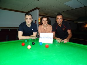 Gold Series Event 4 Finalists - Winner Haydon Pinhey and Runner-up Eddie Manning 2017-18 (with Gold Series Sponsor)