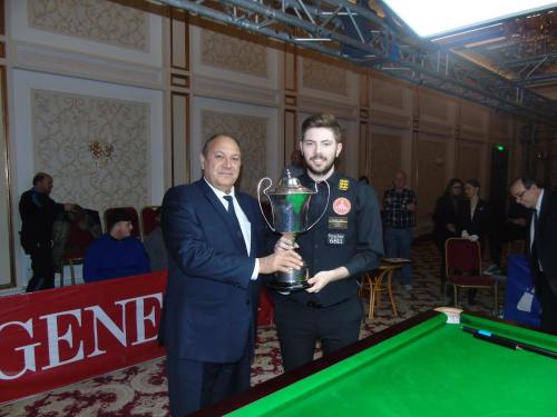 Harvey Chandler European Mens Snooker Champion 2018