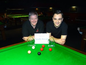 Gold Series Event 3 Finalists - Winner Alan Tunney - Runner-up Haydon Pinhey 2018-19