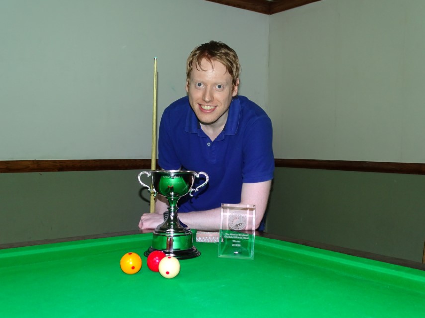 WOE Open Billiards Winner - Ryan Mears 2018-19