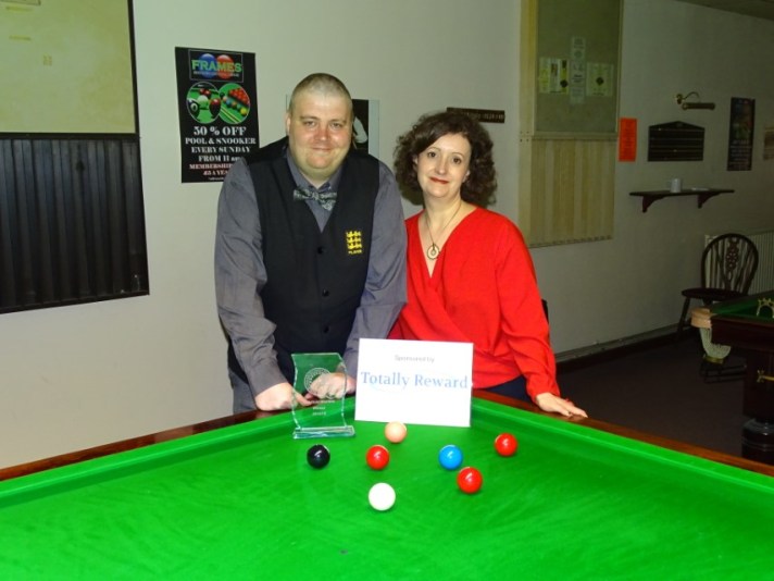 WEBSF Gold Masters Winner - Andy Symons with Event Sponsor 2019